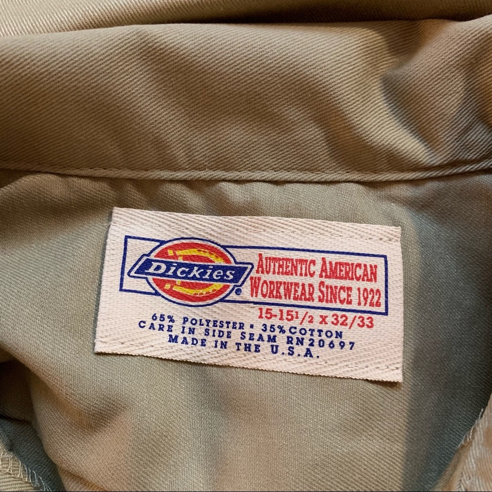 Dickies Authentic American Work Shirt Size 15 / 32 - Picture 4 of 4
